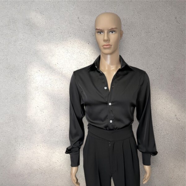 Men's Satin Ballroom Dance Shirt 11137