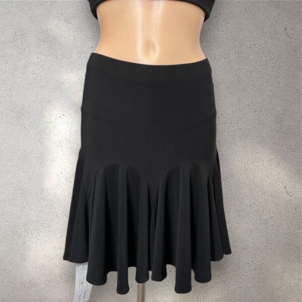 Latin Ballroom Dance Skirt with Shaped Yoke 066