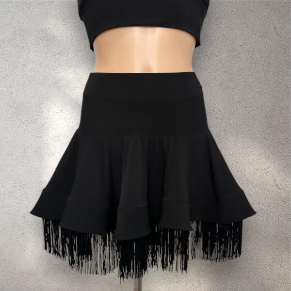 Latin Skirt with Lace and Fringe 470