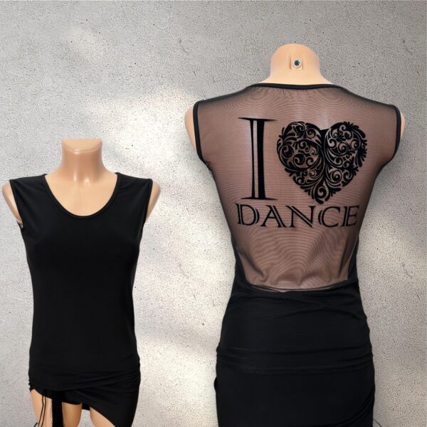 Latin Dance Top "I love Dance" 347