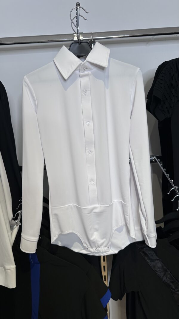 Classic White Bodysuit for Young Dancers - Image 8
