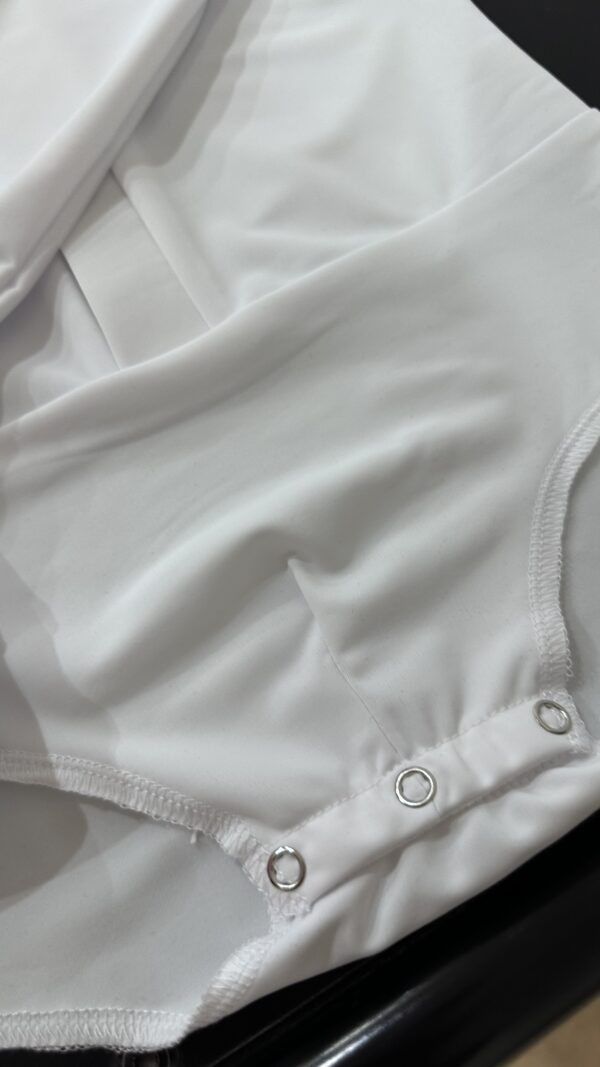 Classic White Bodysuit for Young Dancers - Image 3