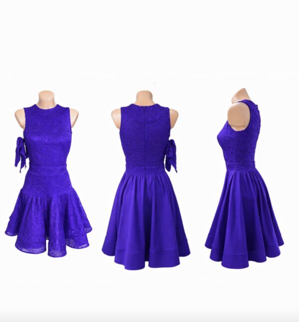 Basic Ballroom Dance Dress with Two Skirts