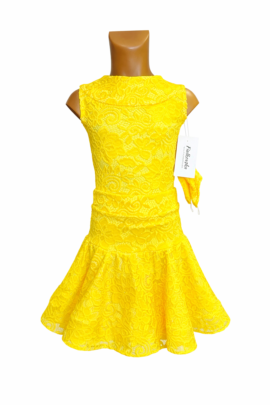 Basic Ballroom Dance Dress with Two Skirts - Image 2