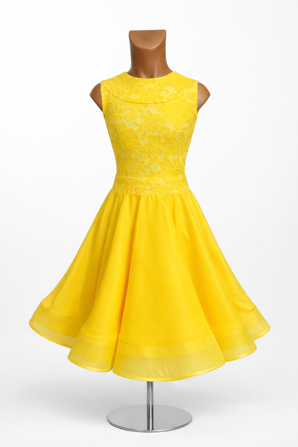 Basic Ballroom Dance Dress with Two Skirts - Image 6