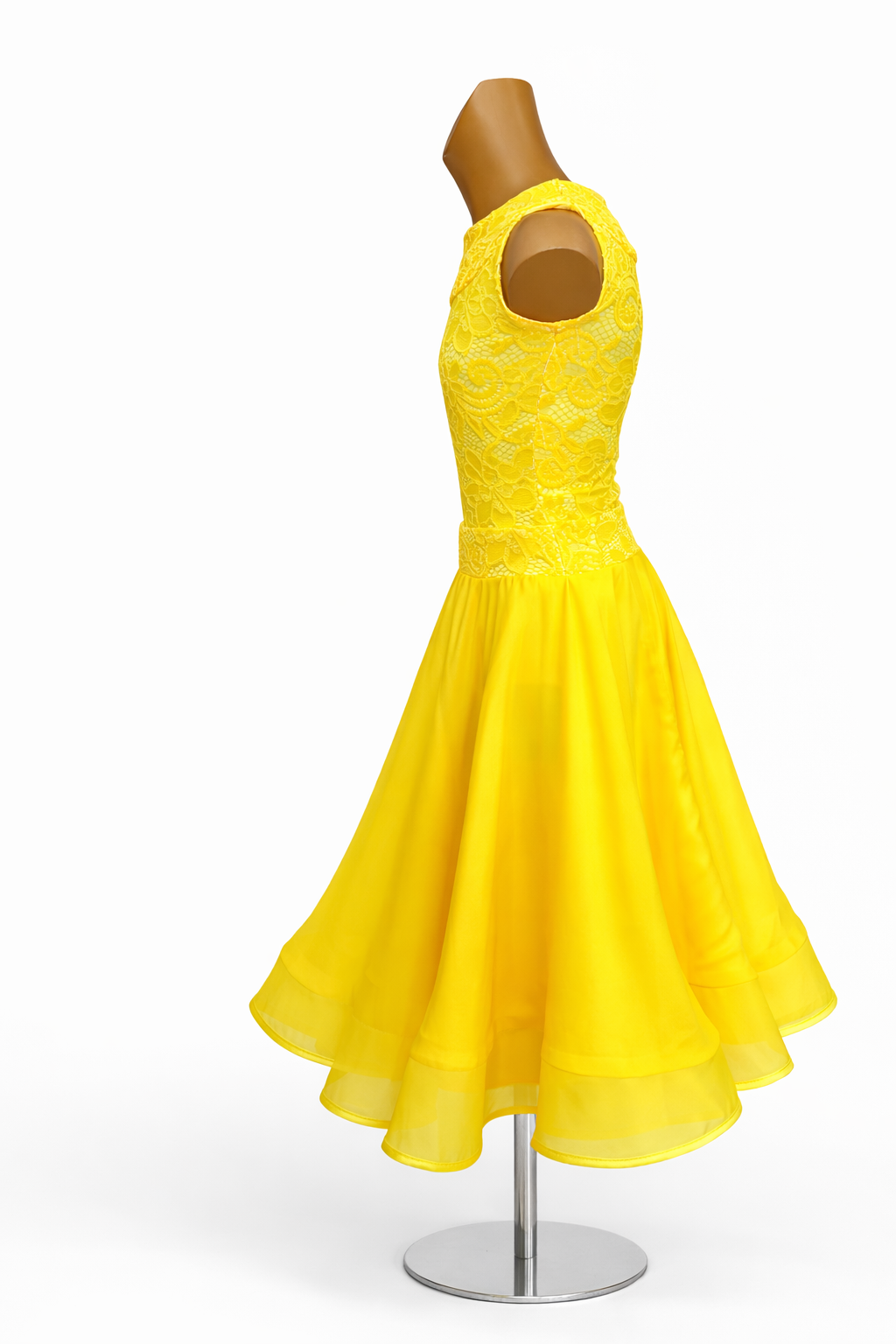 Basic Ballroom Dance Dress with Two Skirts - Image 7