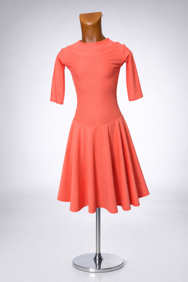 Ballroom Dance Dress "Coral Grace"