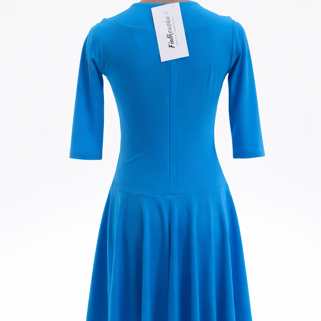 Ballroom Dance Dress "Azure Grace" - Image 4
