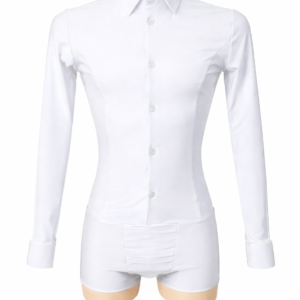 Men's Dance Bodysuit for Standard, White